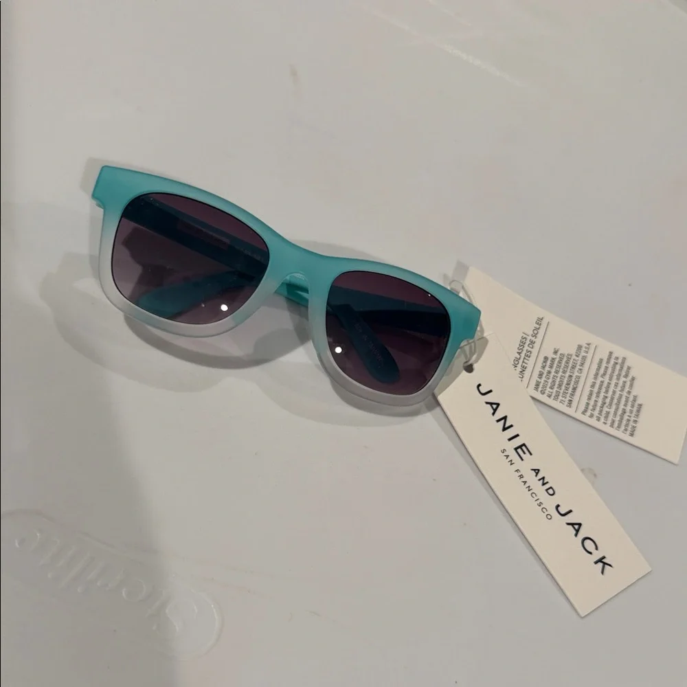 Janie and Jack Teal Kids' Sunglasses size 0-2 years NWT